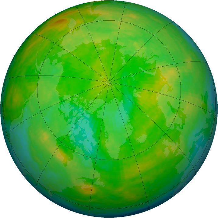 Arctic ozone map for 30 May 1993